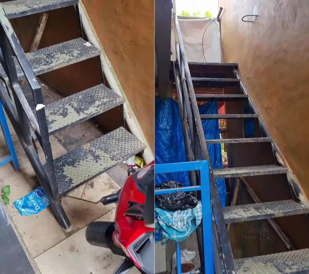 desain tangga bikin ngeri © TikTok