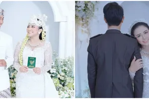 8 Momen pernikahan Mella Rossa adik Via Vallen, ketidakhadiran sang kakak jadi sorotan