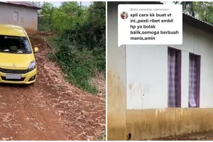 MUA ini tak malu tempati rumah triplek tapi punya mobil, ini 11 potret huniannya yang bernuansa ungu