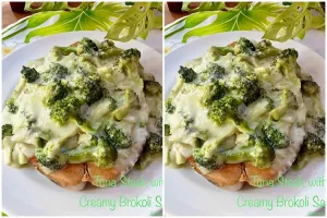 Resep tuna steak with brokoli creamy sauce, lezat dan praktis