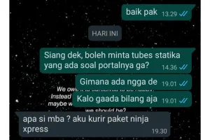 11 Chat lucu kurir dan pembeli barang online shop ini penuh keanehan, bikin ketawa kecut