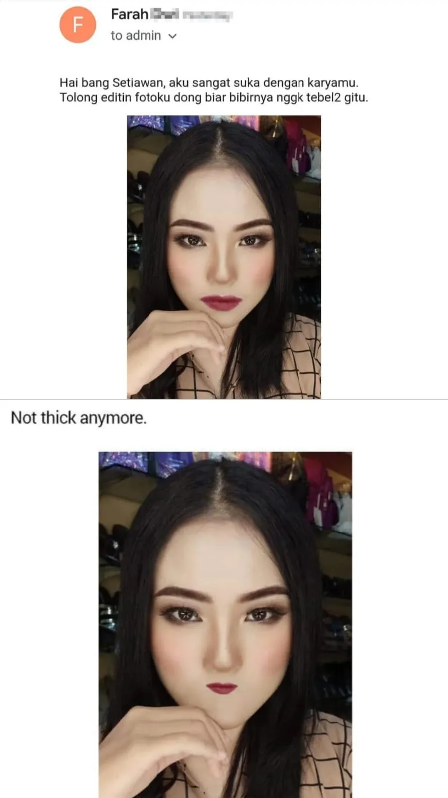 minta edit foto gratisan © Instagram minta edit foto gratisan © Instagram