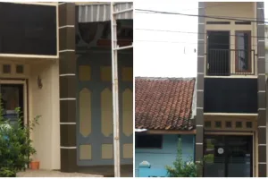 Rumah minimalis dengan lebar 2 meter ini penampakannya super tipis tapi nyaman, ini 9 potretnya