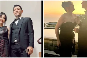 Request dandanan khusus di nikahan Enzy Storia, ini 7 gaya Hesti Purwadinata pakai gaun saat kondangan