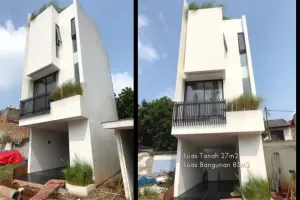 Dibangun di atas luas tanah 27 meter, 9 potret rumah mungil tiga lantai ini dalamnya kece maksimal
