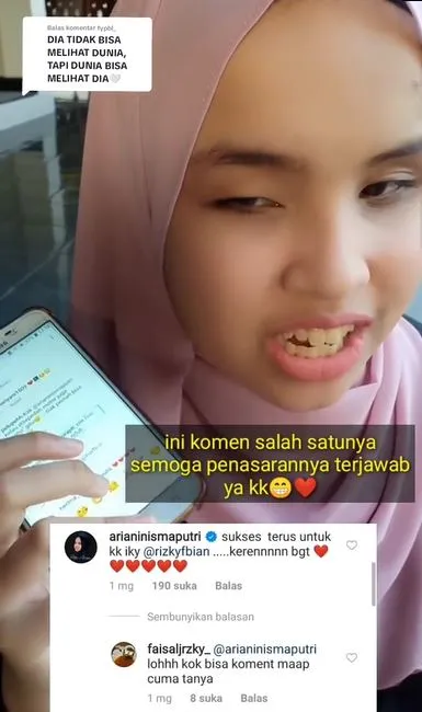 cara keren Putri Ariani balas komentar Berbagai sumber