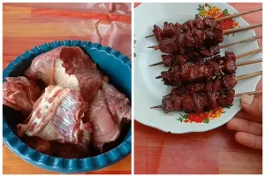 Tak perlu direbus, begini trik mengolah daging kambing tua untuk sate agar empuk dan tak bau prengus