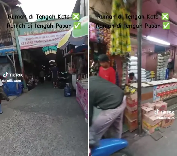 rumah tengah pasar © TikTok rumah tengah pasar © TikTok