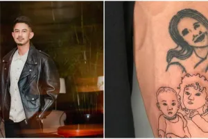 9 Seleb ini tato wajah orang tercinta di badan, Rendy Kjaernett akui gambar Syahnaz Sadiqah