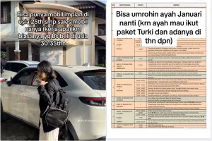 Belajar frugal living dari ibu muda usia 20-an, hidup ngirit bisa punya mobil dan umrahkan ayah