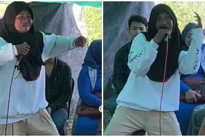 Aksi nenek dance sambil nyanyi lagu 