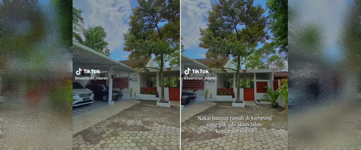 Bangun tempat tinggal di kampung, wanita ini nekat bikin jalan Rp 1 miliar untuk akses menuju rumah