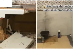 Makeover dapur berantakan ukuran 3x3 meter jadi lebih rapi dan estetik