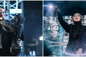 Bukannya ikutan nyanyi, Mulan Jameela justru tadarusan saat nonton konser Dewa 19 All Stars