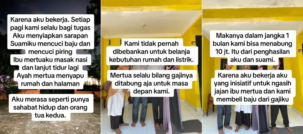 tinggal bareng mertua © TikTok