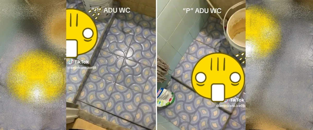 Penampakan toilet berkonsep 'kedaleman' ini bentuknya bikin repot pas dibersihkan, jadi males pakai