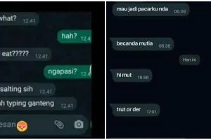 11 Chat lucu PDKT ini ngotot banget, gonta-ganti strategi masih aja gagal