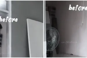 Makeover kamar sempit jadi ruang TV, hasilnya bikin betah di rumah