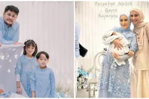 Gaya 9 seleb hadiri akikah anak ketiga Ryana Dea, penampilan Titi Kamal paling beda dari yang lain