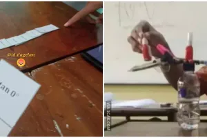 11 Potret lucu tingkah murid kelewat pinter gabut di kelas ini bikin tepuk jidat, jatuhnya nyeleneh