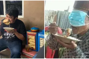 Efek terlalu lapar, 11 potret kocak aksi warga +62 pas makan ini di luar nurul