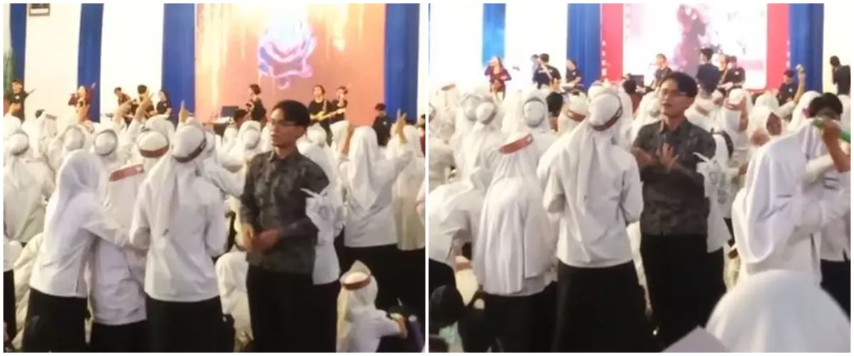 Momen pria jadi translator penyanyi untuk mahasiswa tunarungu ini banjir pujian