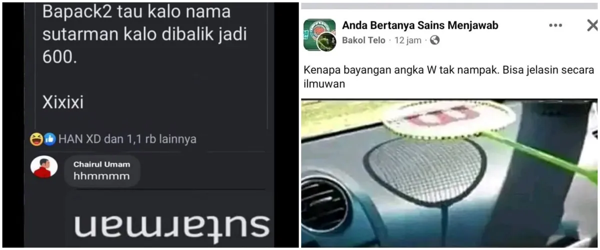 11 Status lucu di Facebook ini sebenarnya nggak penting dibahas, tapi yang baca auto mikir keras