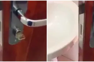 Modifikasi pintu nggak bisa ditutup karena terhalang wastafel ini nyeleneh tapi bisa ditiru