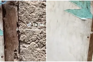 Bukan pakai selot atau gembok, pintu dikunci dengan benda nyeleneh ini penampakannya bikin tepuk jidat