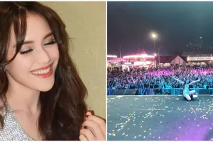 Kaki jenjangnya disebut mirip Barbie, 11 penampilan Ayu Ting Ting tampil di Pestapora ini nggak biasa