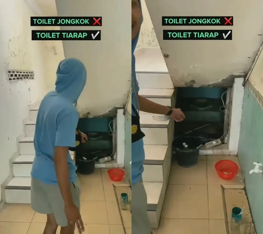 toilet merangkak ala spiderman © 2023 brilio.net