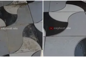 Nggak pakai HCL, ini cara bersihkan noda semen berkerak di keramik cuma pakai satu cairan pembersih