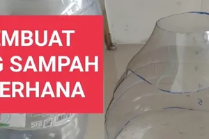 Cuma modal satu barang bekas, begini trik mudah bikin tempat sampah sederhana tapi unik