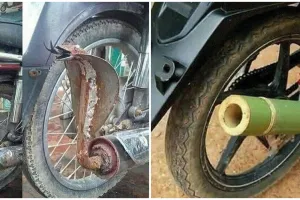 11 Potret kocak desain nyeleneh knalpot ini hanya bisa dibikin orang kelewat kreatif