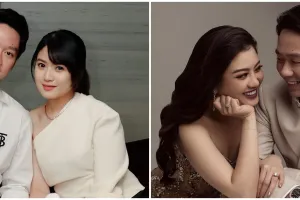 7 Potret maternity shoot Valencia Tanoe dan Kevin Sanjaya bertema bulutangkis, simpel tapi elegan