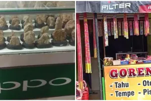 Serasa dikerjain, 11 potret kocak lapak pedagang ini malah bikin mikir keras