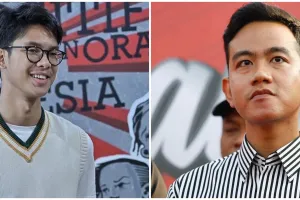 9 Momen akrab Gibran Rakabuming dan Alam Ganjar ngobrol santai saat jeda debat capres, bikin hangat