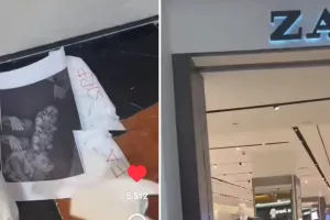 Gerakan aksi bela Palestina, sekelompok wanita boikot brand store Zara di mal ini tuai atensi