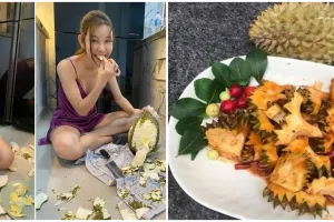 Lagi musim-musimnya, 15 potret kocak orang makan durian ini antara kenyang atau bikin kepayang