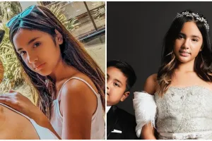 7 Momen Mikhayla rayakan tahun baru bareng orang tua, gaun belahan tingginya malah bikin salfok