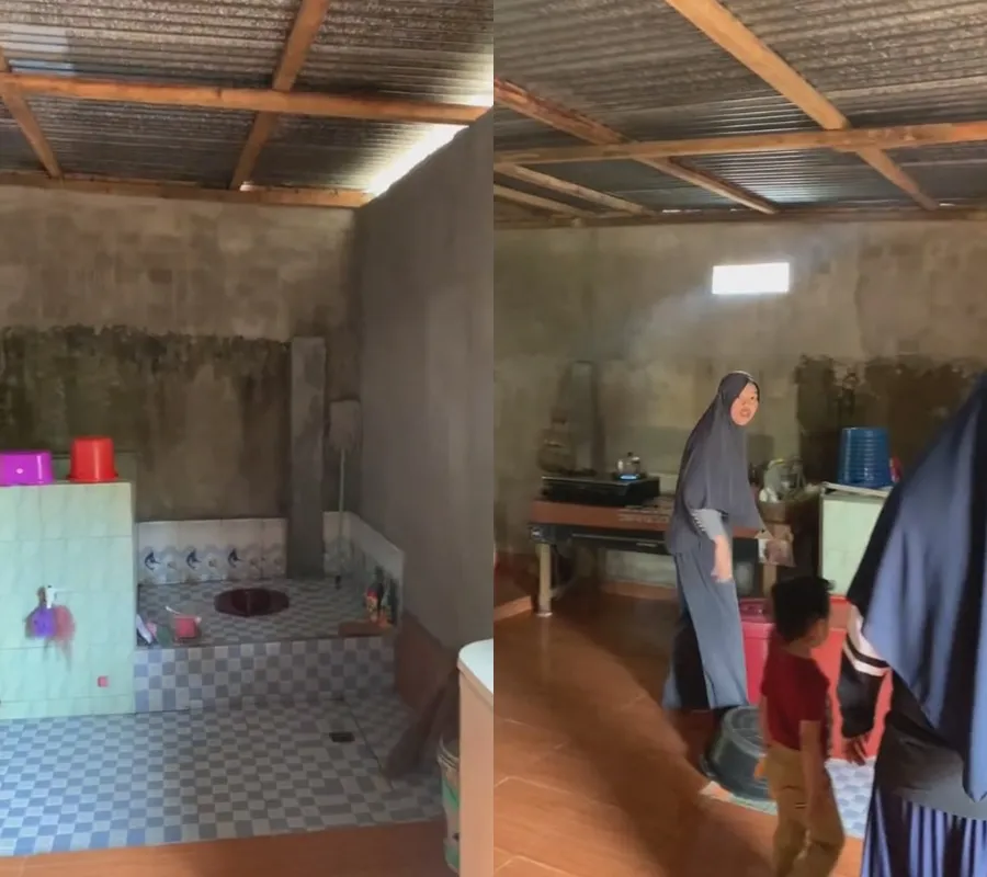 dapur menyatu dengan toilet rumah © 2024 brilio.net