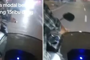 Kisah pria dorong motor karena kehabisan bensin di jalan ini perjuangannya bikin salut