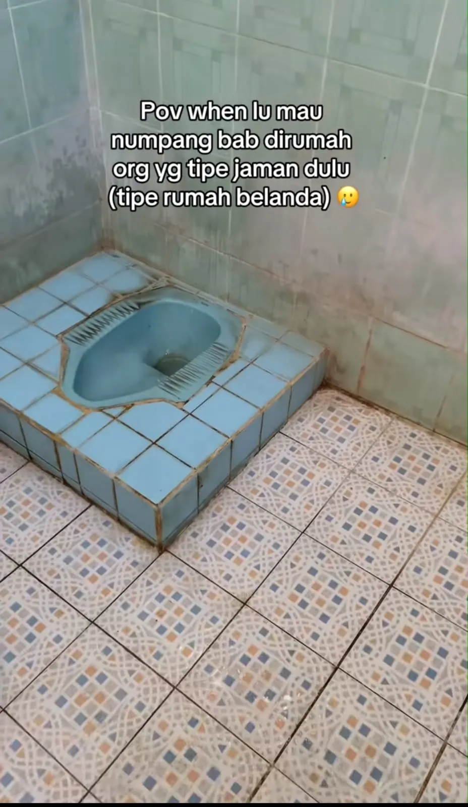 closet dan bak mandi berjarak © TikTok