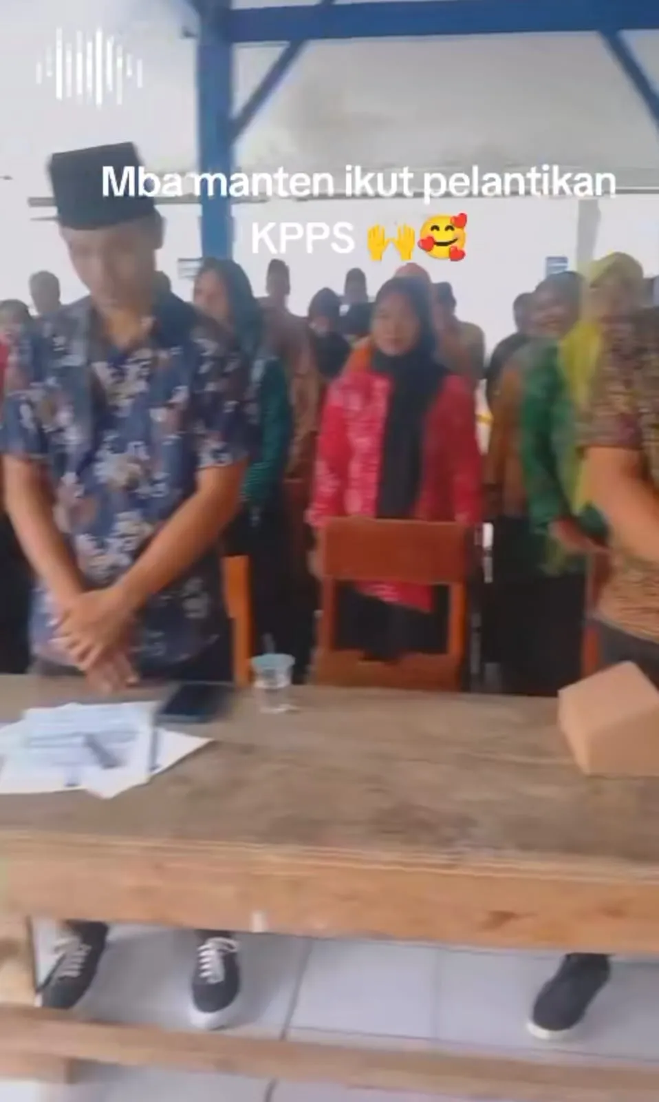 kpps pakai baju nikah © TikTok kpps pakai baju nikah © TikTok