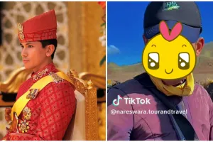 Potret penjual es krim di Bromo disebut mirip Prince Mateen, warganet: abis nikah langsung cari cuan