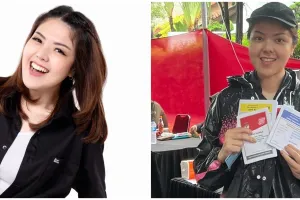 Tetap bertugas pantau banjir kawasan Kelapa Gading di tengah Pemilu 2024, aksi Tina Toon tuai pujian