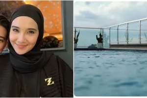 Rumah Zaskia Sungkar ditaksir Rp 5M ada kolam renang view awan lepas di lantai 4, ini 9 potretnya