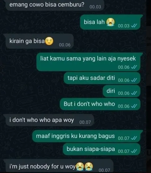 Chat lucu lagi berantem sama pacar Berbagai sumber Chat lucu lagi berantem sama pacar Berbagai sumber