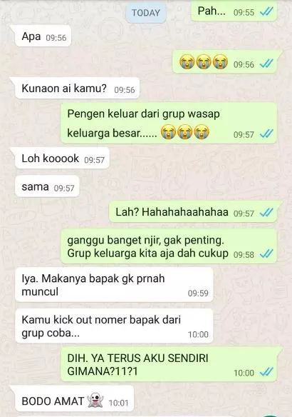 Chat lucu curhat ke bapak Berbagai sumber Chat lucu curhat ke bapak Berbagai sumber