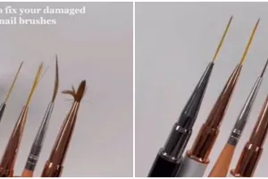 Bukan dipelintir pakai jari, cara atasi bulu kuas nail art yang berantakan ini cuma perlu 1 langkah